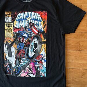 Marvel Captain America Fighting Chance Book 3 Comic Cover T-shirt